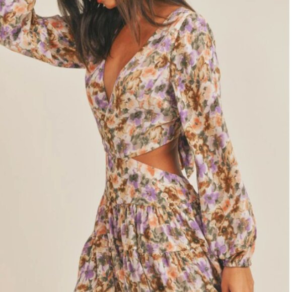 LUSH CLARA FLORAL MINI DRESS - Picture 4 of 11